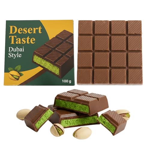 Premium Chocolate Dubái con crema de pistacho – hecho a mano, presentación de lujo – auténtica experiencia del chocolate estilo Dubai (Dubai style chocolate)