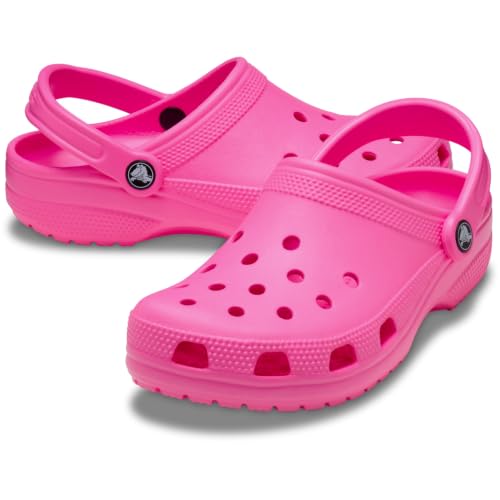 Image of Crocs, Unisex, Classic Clogs, Pink Punch, Mens 7, Womens 9, Medium