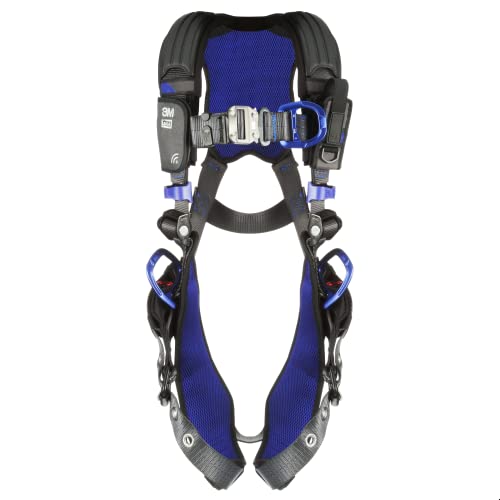 Image of 3M 1113420 DBI-SALA ExoFit X300 Comfort Vest Climbing /Positioning Safety Harness, General Industry Fall Protection, Back, Front, and Hip D-Rings, Tongue Leg Buckle, Auto Lock Quick Connect Chest,Small