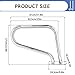 Sturdy Pool Safety Handrails 304 Stainless Steel Swimming Pool Handrail for Inground Pools, 31.9