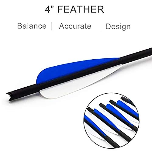 Jianzd Carbon Crossbow Bolts 22 Inch Hunting Archery Arrows Replaced Arrowhead Tip (Pack Of 12) #TOP3