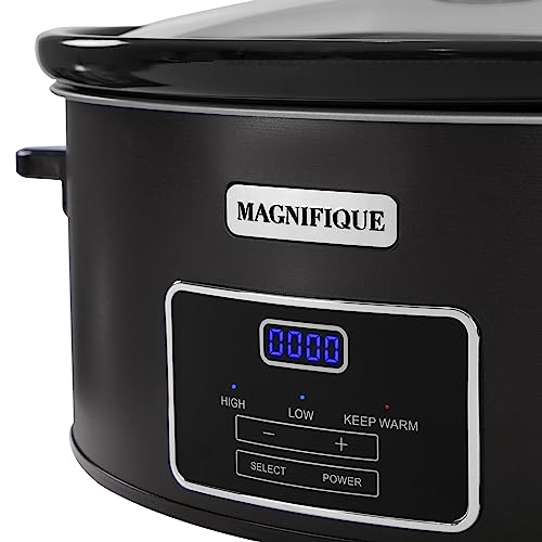 7-Quart-Programmable-Slow-Cooker-Kitchen-Appliances-Perfect-Kitchen-Small-Appliance-for-Family-Dinners-Black-Stainless-Steel 7 Quart Programmable Slow Cooker Kitchen Appliances Perfect Kitchen Small Appliance for Family Dinners Black Stainless Steel