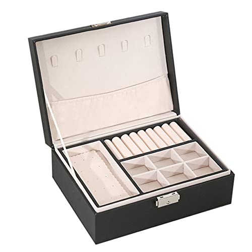 Zunedhys Neue Schmuck Verpackungs Kasten Hals Kette Ring Bildschirm Ohrringe Aufbewahrungs Schatulle Hochwertiges Leder,A