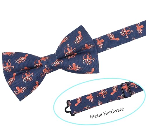 Image of OCIA Cute Pattern Pre-tied Bow Tie Adjustable Bowties for Adult & Children