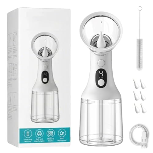 Waxy Ear Cleaner Waxy Electric Ear Cleaning Irrigator Safe Ear Cleaning Device with 4 Pressure Modes & LED Display USB Rechargeable Water Flushing System for Ear Wax Removal at Home