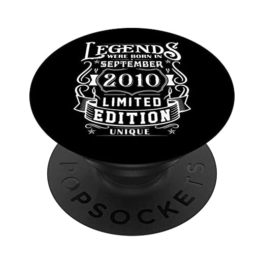 Cumpleaños Septiembre 2010 Edición Limitada Regalo Vintage PopSockets PopGrip Intercambiable