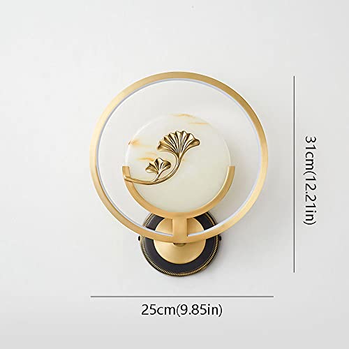 Iluminación de pared dormitorio y pasillo con aplique LED de latón 7