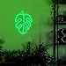 Lampeez Leaf Neon Sign, Green Palm Monstera Leaves LED Light up Signs for Tropical Party Decorations Home Safari Jungle Decor