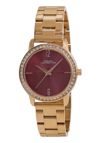 Image of French Connection Analog Maroon Dial Women's Watch-FCN054D