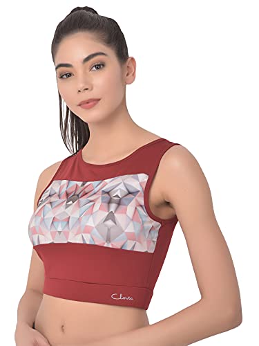 Image of Clovia Women's Activewear Sports Crop Top