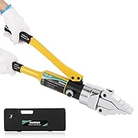 Huanyu Hydraulischer Flanschspreizer 12T Druck Manuell Tragbar Hydraulischer Flanschspreizer Expander Max Expansion 55mm Arbeitssparend für Pipeline Wartung BAU Ventil Ersatz(YQ-55)