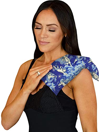 Nature's Approach - Basic Herb Pack Rice Heating Pad Microwavable Reusable Heat Pack with Herbal Aromatherapy Fill, Freezer and Microwave Safe for Hot and Cold Therapy, 2 Pack Angel