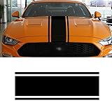 LANZMYAN Car Hood Decal Sticker DBS006 Universal Hood Racing Body Side Vinyl Modified Stripe Exterior Decoration Decal Black