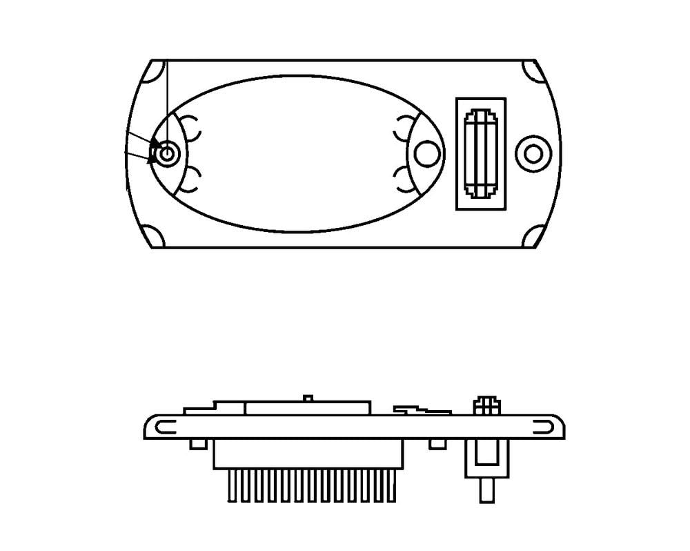 HELLA 2JA 343 570-061 Innenraumleuchte - Mini OvalLED VESTA5 - LED - 24V - 1.2W - LED - Einbau - Lichtscheibenfarbe: glasklar - Innenraum - Menge: 1