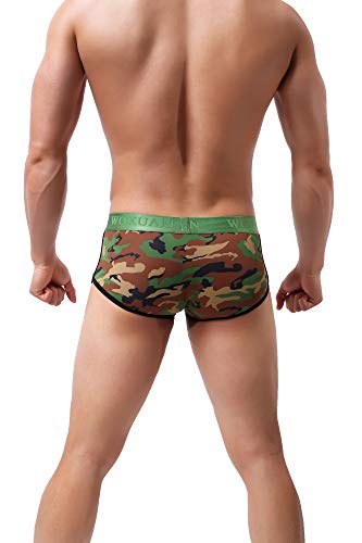Mens Camo Breathable Underwear Low Rise Boxer Briefs3