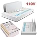 Thermal Binding Machine 480 Sheets Capacity Thermal Book Binder Electric Hot Melt Bookbinding Machine, A4 Maximum Binding Length, Adjustable Time & Manual Rail Clamp for Thermaling Book Binder