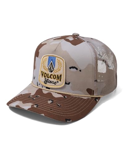 Image of Volcom Men's Snapback Hat - 6-Panel Twill Flat Brim Cap Adjustable Snap Closure