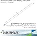 Shakespeare 396-1 5-Foot 50 Watts 3dB Gain VHF Antenna with 15' RG58 Coax Cable and Pl259 Connector, Designed to Reduce Signal Fading in Rough Seas Using Brass and Copper Elements