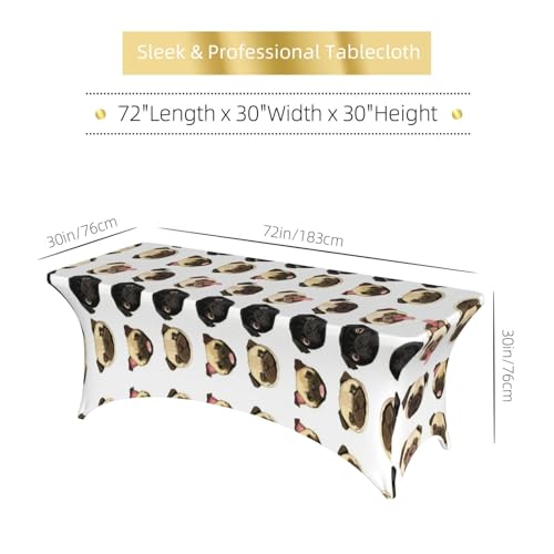 Housse de table carlin extensible 1,8m nappe stretch anti-pli et stable
