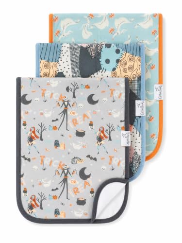 Copper Pearl Baby Burp Cloths 3 Pack Cotton Burp Cloths Absorbent Spit Up Rags Nightmare Before Christmas Set