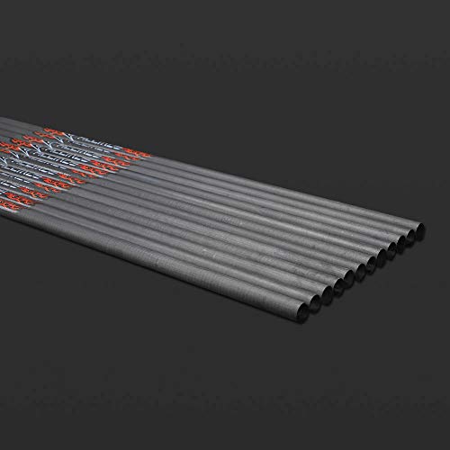 ACCMOS Carbon Arrow Shaft ID 8.0mm 32 Inch Spine 300/350/400/500 Arrow Accessory Parts Archery Recurve Bow Shooting Hunting Arrow DIY 6/12pcs (12pcs, 300 Spine) - Thumbnail 3