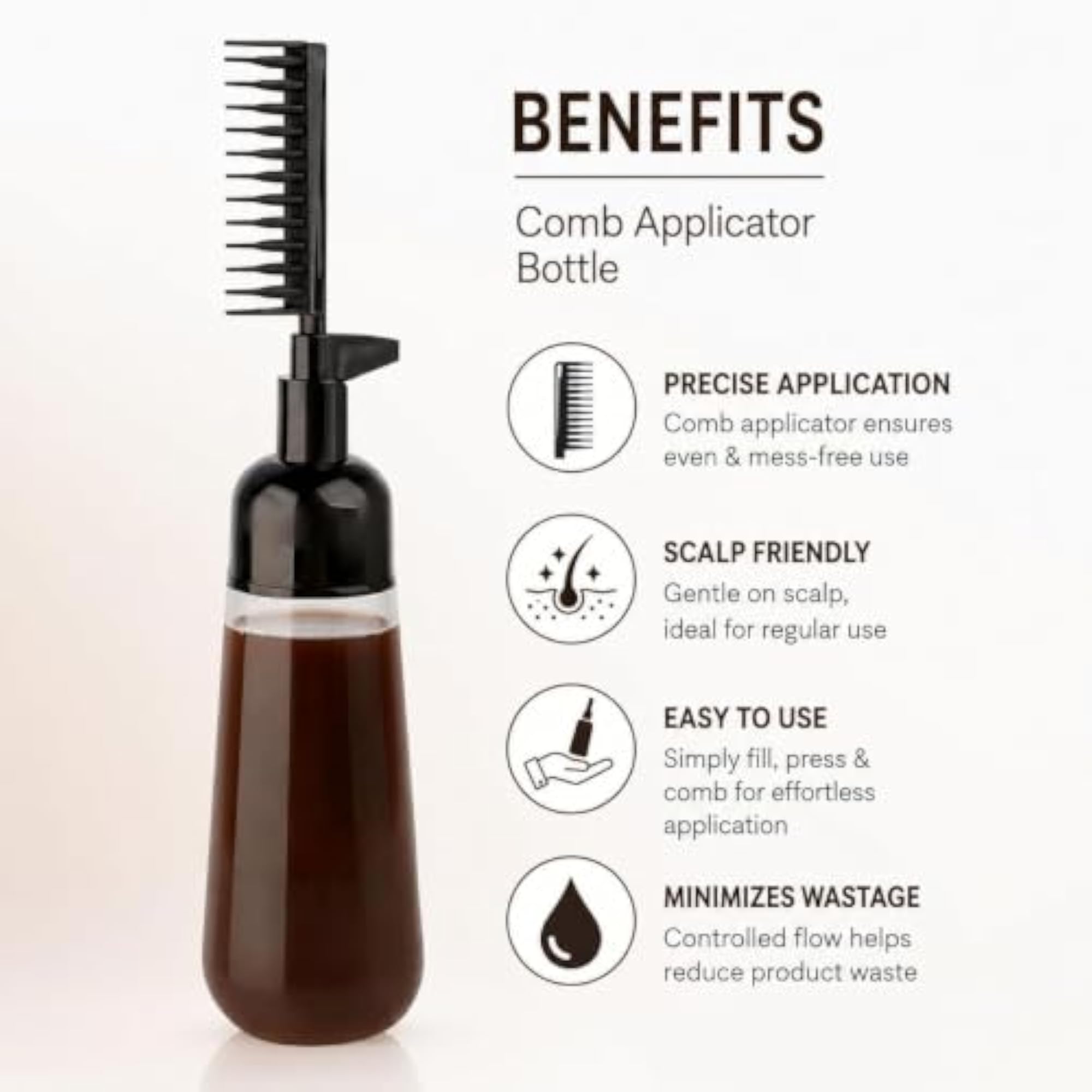 Root Comb Hair Dye Applicator Bottle 160 ml