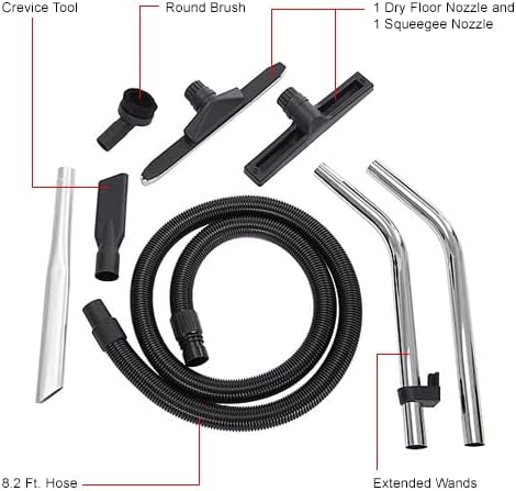 Miniatura 8 de Cat Aspiradora de acero inoxidable HEPA húmedoseco, tapa de 21 galones.