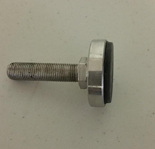 Original Brecknell Part# 41244-0042 Foot Assy (Mach-Slot) Non-Swivel Steel Foot 1/2-20 for Brecknell DCSB Pegasus Floor Scale Replacement Foot, New