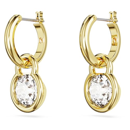 Orecchini Da Donna Dextera Swarovski Bianchi Placcato Color Oro 5666023 - 3