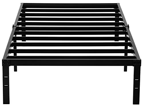 Lijqci 14" Metal Twin Xl Bed Frame 3000 Lbs Heavy Duty Steel Slat Support Platform Mattress Foundation Base No Box Spring Needed Twin Xl Size Bed/Noise Free/Easy Assembly #TOP4