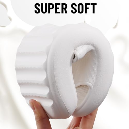 Image of Comwarm Cloud Slide Sandals for Women Men Ultra Comfort Recovery Pillow Slippers Soft Summer Beach Shoes with Low Arch Support