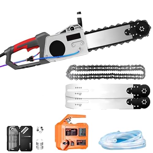 PtaTritious 3800W electric concrete chain saw with 5m water pipe — pitched at DIY renovation cutting