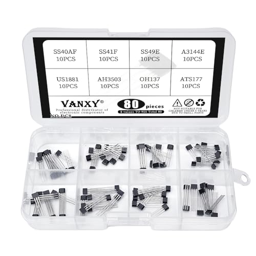 Kit capteur Hall SS49E SS41F TO-92 assortis pour montage électronique DIY