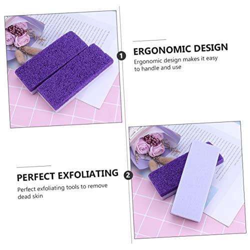 Healeved 10 Pcs Pedra-pomes dupla face esfoliante para os pés esfoliante pés ferramentas pedicura es
