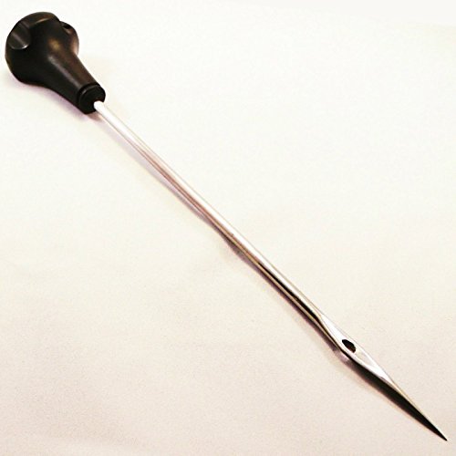 Speck Aguja Acero Inoxidable 200 mm mango de plástico aguja para mechar metal cerdo carne Exámenes Speck