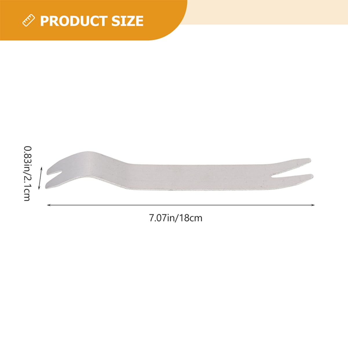 SEWACC 2pcs Stainless Steel Trim Removal Tools Auto Kit Easy Use Pry Tools for Car Door Window Trim Panel Disassembly -scratch Design for Efficient Repairs