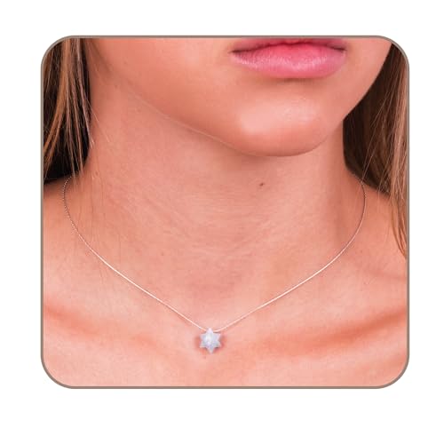 Tooliks Sterling Silver Aquamarine Star Of David