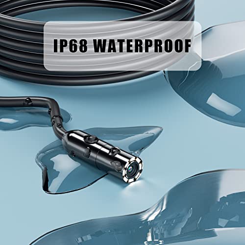 Industrielles Endoskop, 2.8 Zoll IPS Bildschirm Digitale Boroskop-Inspektionskamera 1080P HD mit...