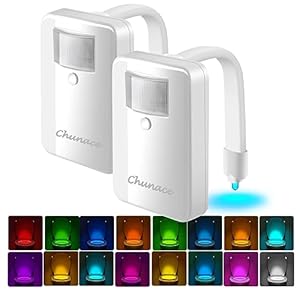 2 Pack Toilet Night Lights with Mot...