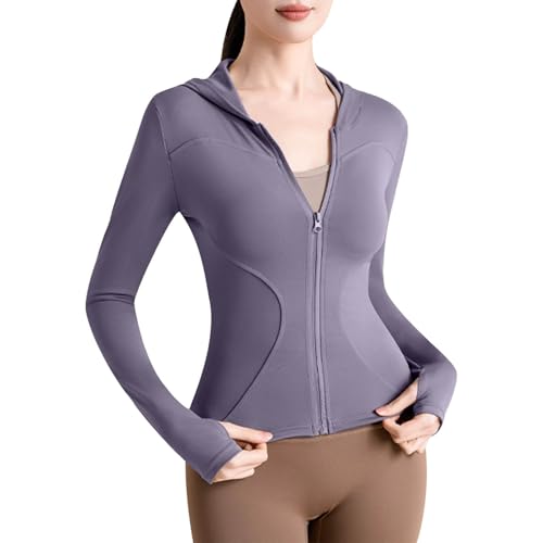 Sun Protection Sport Athletic Yoga Jacket for Women Long Sleeve Boat Neck Sun Jacket Outerwear Women 2025