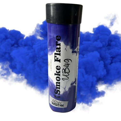 Smoke Grenades/Flares for Paintball Weddings Photo-shoots & Special Effects 60 Seconds Duration (Blue)