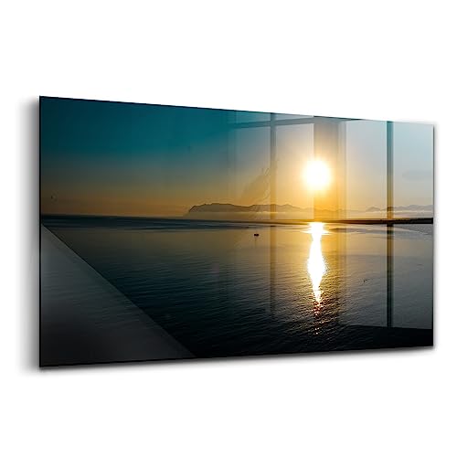 Image verre coloré grand format paysage panoramique Wallfluent 100x50cm