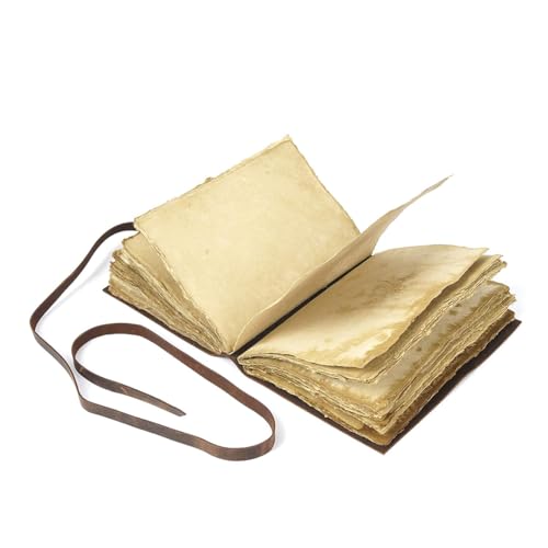Image of Leather Journal Travel Diary, Handmade Vintage Bound Notebook for Men & Women Antique Finish Genuine Leather Quality Unline Brown Paper for Notes Art Sketchbook 7.5X5.5 Inches (Brown)
