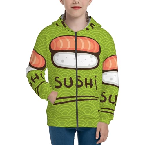 Friut Avocado Kid Hoodies Boys Zip Up Sweatshirts Girls Pullover with Pocket3