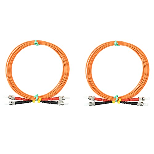 Câble fibre optique multimode OM1 duplex de 3m doté de fiches ST métalliques durables