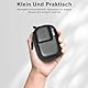 FiTSTILL Schwarze PU-Mini-Aufbewahrungstasche für INSTA360 ace pro 2/ace pro/ace, DJI Osmo Action 5pro/4/3, tragbar mit Doppelreißverschluss, Ace Pro 2-Tasche