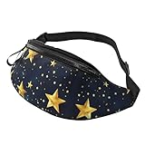 Waist Packs For Men & Women, Fashion Sling Pack With Adjustable Belt For Travel Sports Running.Stars Eastern Pattern Print