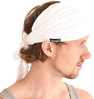 CHARM Opaski na Głowę dla Mężczyzn - i Kobiet do Jogi Pirata Ninja Bandana Ochrona Słońcem Antracy Szary