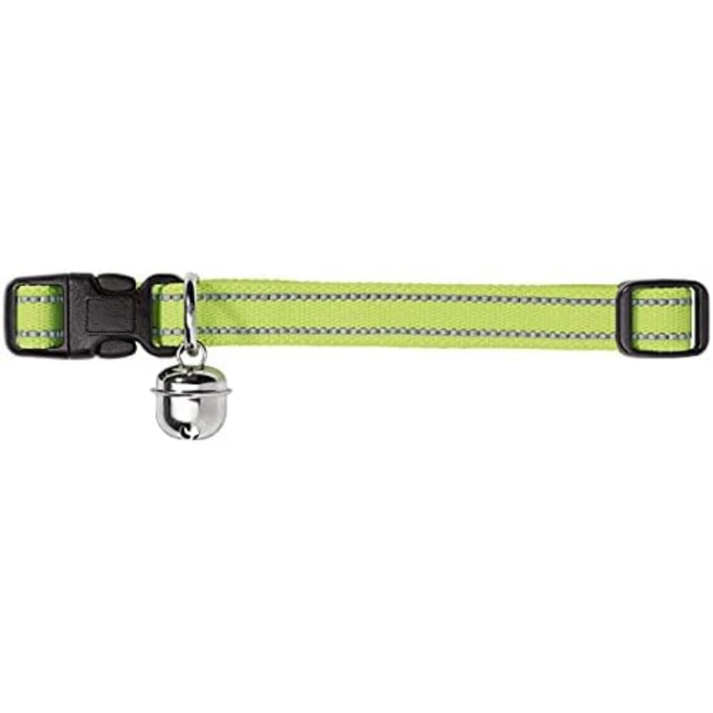 HUNTER FLASHLIGHT obroża dla kotów, nylon, elastyczna, odblaskowa, dzwoneczek, żółta