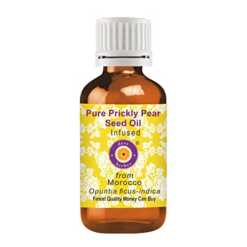 Deve Herbes Pure Prickly Pear Seed Oil (Opuntia ficus-indica) Natural Therapeutic Grade10ml (0.33 oz)